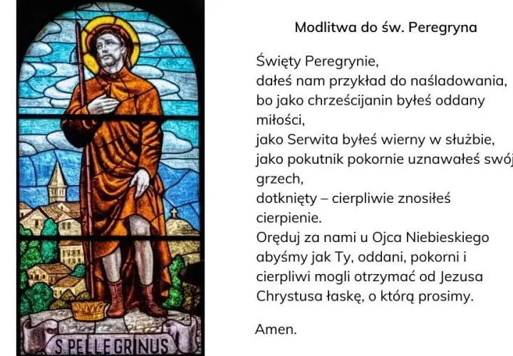 Modlitwa do świętego, który uzdrawia z raka - cuda świętego Peregryna