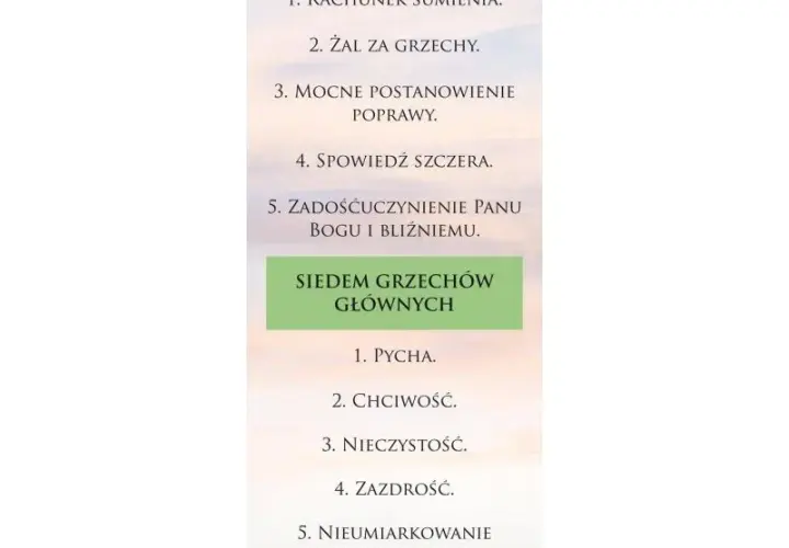 Ile grzechów do spowiedzi? Odkryj, co warto wyznać w konfesjonale