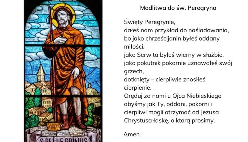 Modlitwa do świętego, który uzdrawia z raka - cuda świętego Peregryna